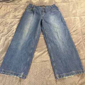Bugle Boy Mens Carpenter Jeans 36x30 Blue Wide Leg Red Stitch WBB01683 90s Y2K